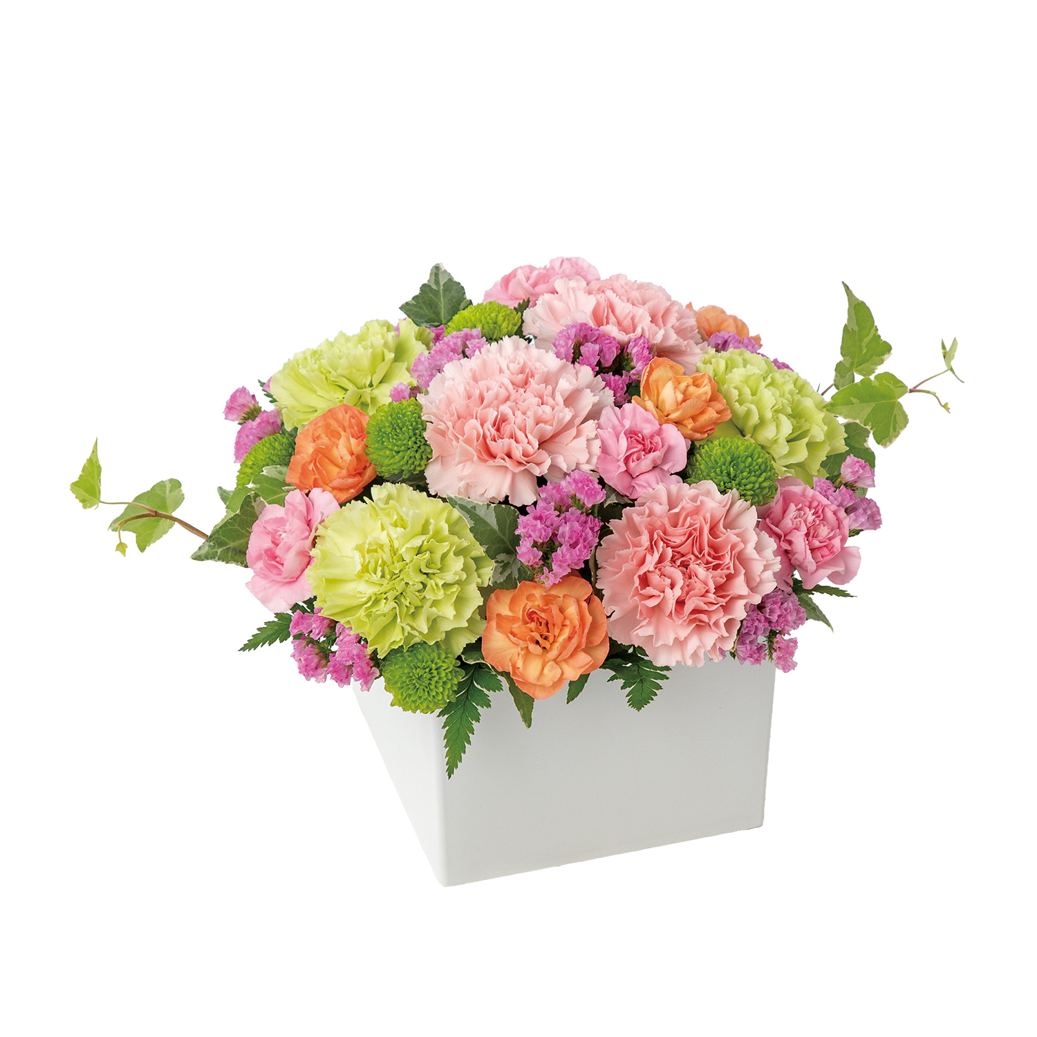 花キューピットで届ける ロマンチック（ピンク） 商品№521343