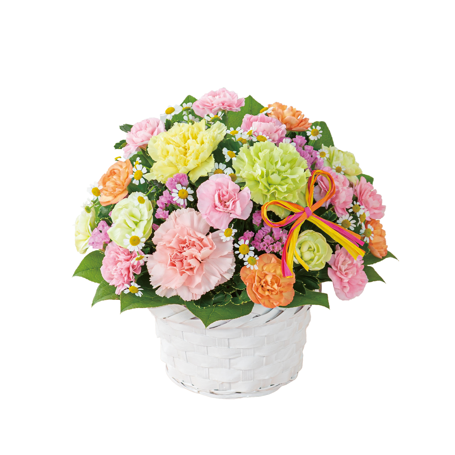 花キューピットで届けるカーネーションのミックスアレンジメント 商品№521357
