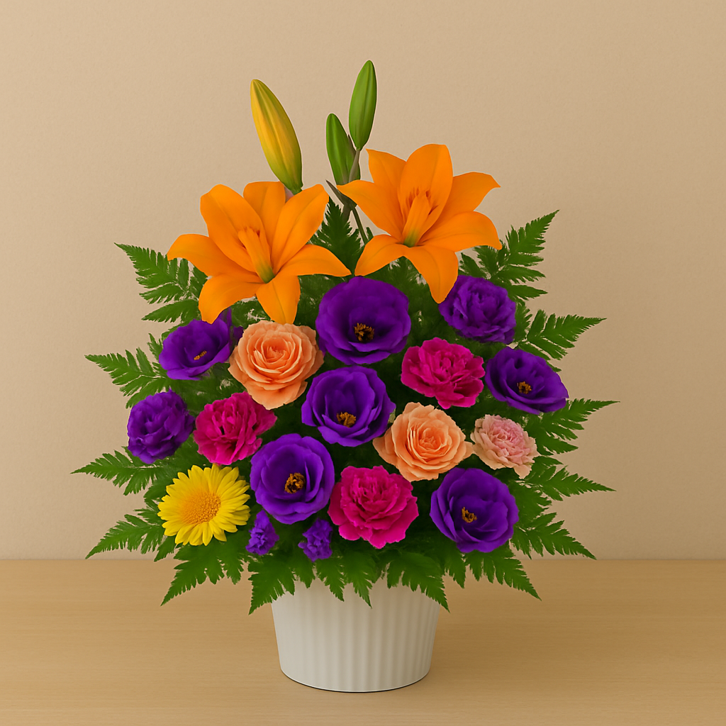 小さめサイズのお任せ御祝アレンジメント　